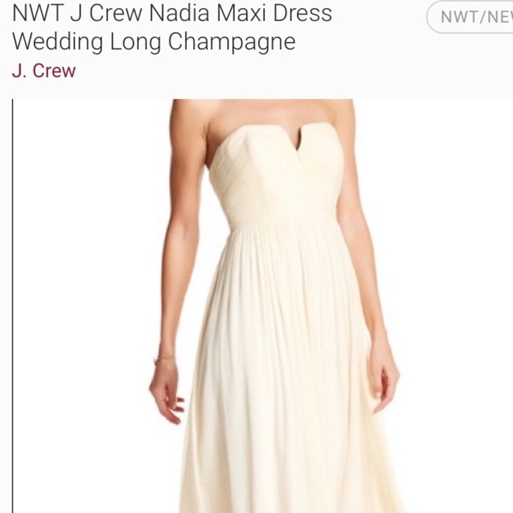 NWT JCREW bridesmaid dress size 0 petite.